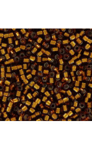 Miyuki delica Beads 11/0 - Silver lined amber DB-144